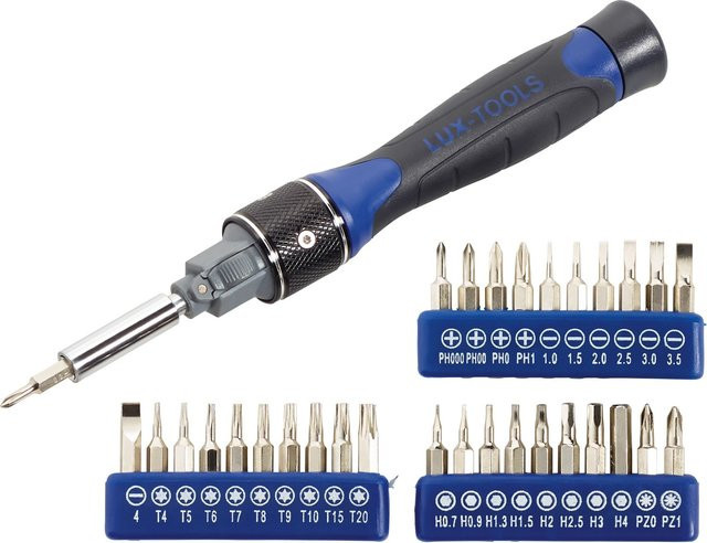 LUX-TOOLS Schraubendreher-Set mit Bitaufnahme, 31-teilig - Bild 1