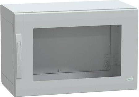 Schneider Electric Polyestergehäuse bodenstehend PLA komplett abgedichtet mit transparenter Tür, Grau, B/T/H: 50 x 75 x 42 cm, IP65 - Bild 1