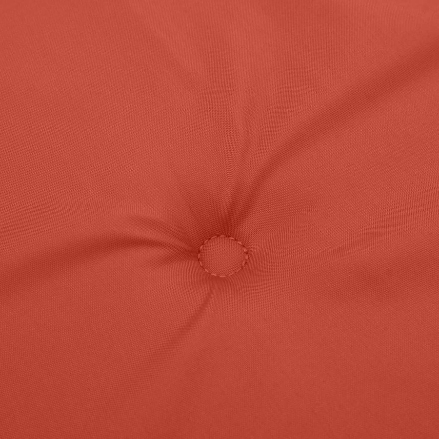 vidaXL Hochlehner-Auflagen 4er-Set aus Polyester in Rot Melange, B/T/H: 120 x 50 x 4 cm - Bild 5