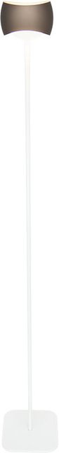 Oligo Curved LED-Stehleuchte in Weiß Matt mit Brazilian Brown Glas, dimmbar via Casambi und Bluetooth - Bild 1