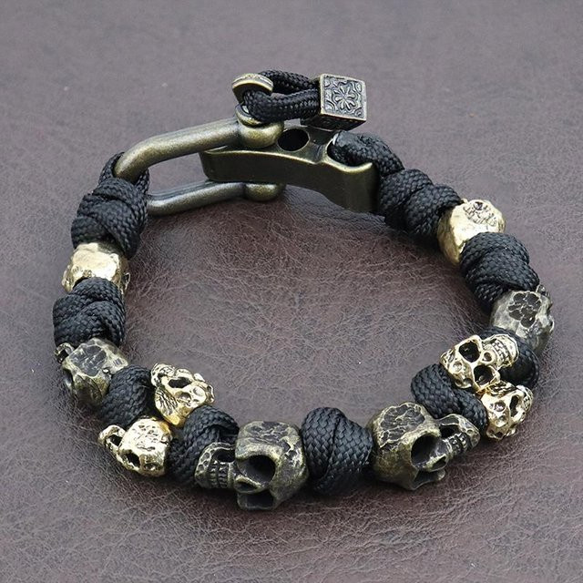 Homtale Armband, Paracord, Kupferlegierung, gray, Herren - Bild 1