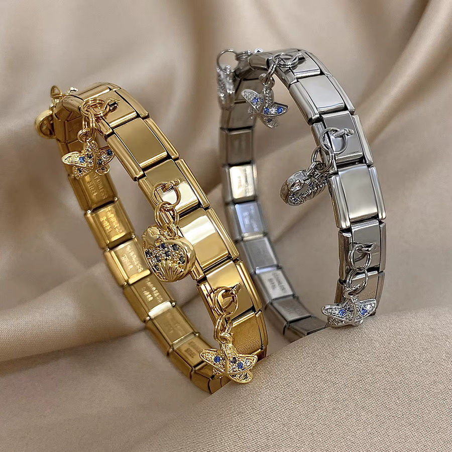 Lifefontier Armband Armreif, Edelstahl, Zirkonia, Damen - Bild 1