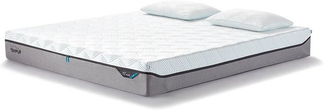 Tempur PRO Plus SmartCool Matratze Soft in Weiß mit viskoelastischem Schaumstoff und abnehmbarem Bezug H2 - Bild 1
