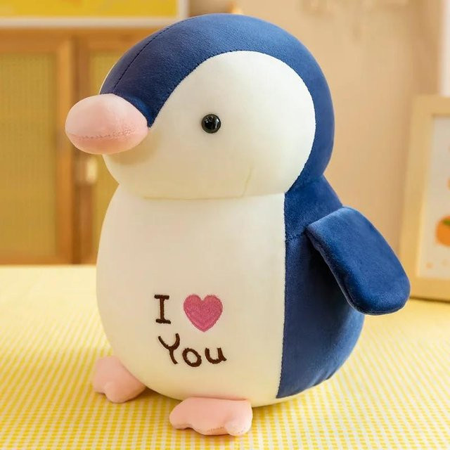Yiran Health & Beauty Pinguin Plüschtier, 25cm, Blau - Bild 1