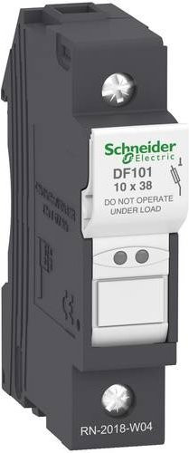 Schneider Electric DF101 Sicherungshalter, 12 Stück, Grau - Bild 1