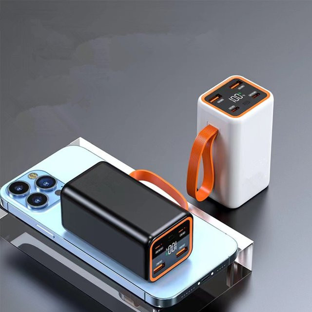 DIY Powerbank Gehäuse für 4 Stück 21700 Batterien mit LCD-Display und Schnellladefunktion in Weiß - Bild 1