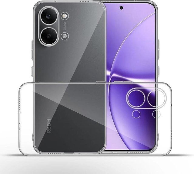 Xiaomi Poco X8 Pro und Poco X8 Pro Max Schutzhülle aus transparentem Silikon, stoßfeste TPU Hülle in Klar - Bild 1