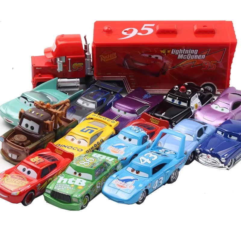 TAKARA TOMY Disney Lightning McQueen Jackson Storm Rennwagen, Metall - Bild 4