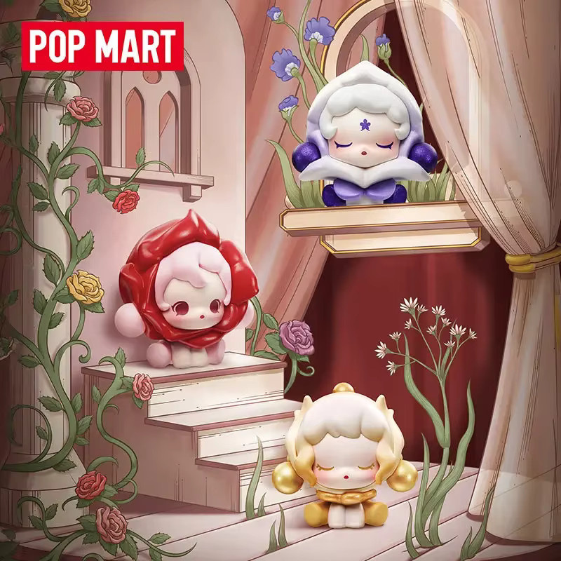 POPMART Skullpanda Petals In Four Acts Serie Blindbox Kawaii Anime Actionfigur Multicolor - Bild 2
