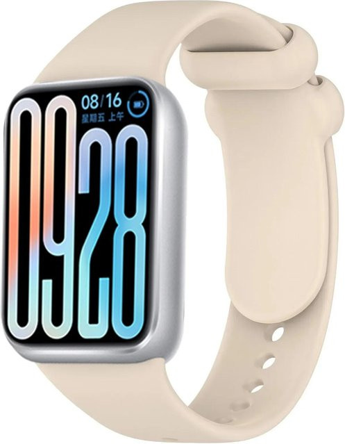 Uhrenarmband Silikon, beige, Xiaomi Redmi Watch 4 5 Sport, Mi Band 9 Pro/8 Pro - Bild 1