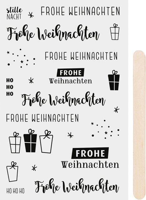 Rubbel-Sticker Frohe Weihnachten - Bild 1