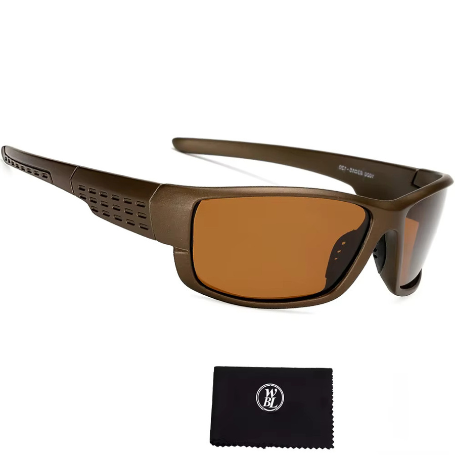 WarBlade Sonnenbrille, Vollrand, rechteckig, Kunststoff, braun, Herren - Bild 1