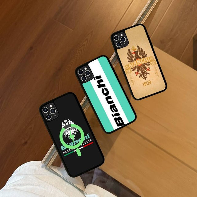 B-Bianchi Logo Handyhülle für iPhone 17 Air 16 15 14 13 12 11 Pro Max Plus stoßfeste MagSafe Schutzhülle aus PC und TPU - Bild 1