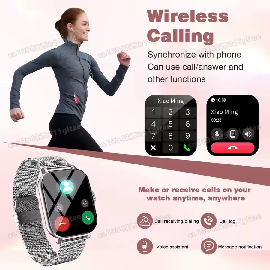 Ola Esporte Smartwatch, Grau, Milanaise, Unisex - Bild 2