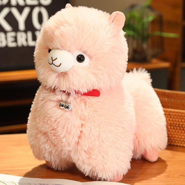 Alpaka-Puppe Plüschtier, rosa, 25cm - Bild 1
