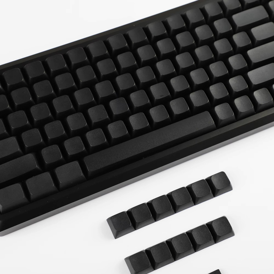 YMDK ZDA Tastenkappen aus PBT in Schwarz, XDA v2 Profil, ANSI ISO kompatibel für GK61 64 68 96 KBD75 Planck Preonic Wings Filco SP64 SP84 - Bild 5