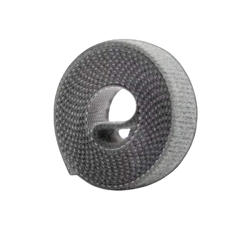 3M Kabelbinder aus Nylon mit Klettverschluss als wiederverwendbarer Kabelorganizer für deinen Schreibtisch in Schwarz und Grau - Bild 4