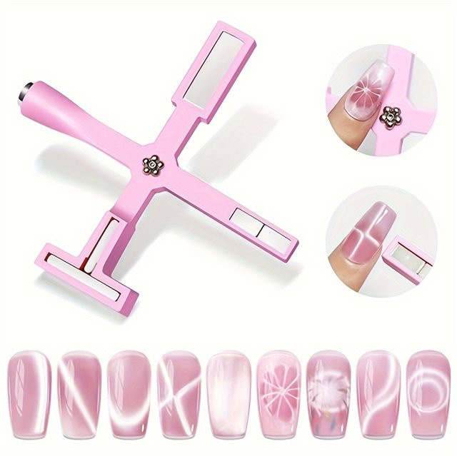 YIKOOLIN 5-in-1 Nail Art Magnet Stick, Katzenaugen-Gel-Werkzeug - Bild 1