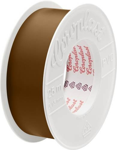 Coroplast 302 PVC Isolierband Braun, Breite: 30 mm, Länge: 25000 mm - Bild 1
