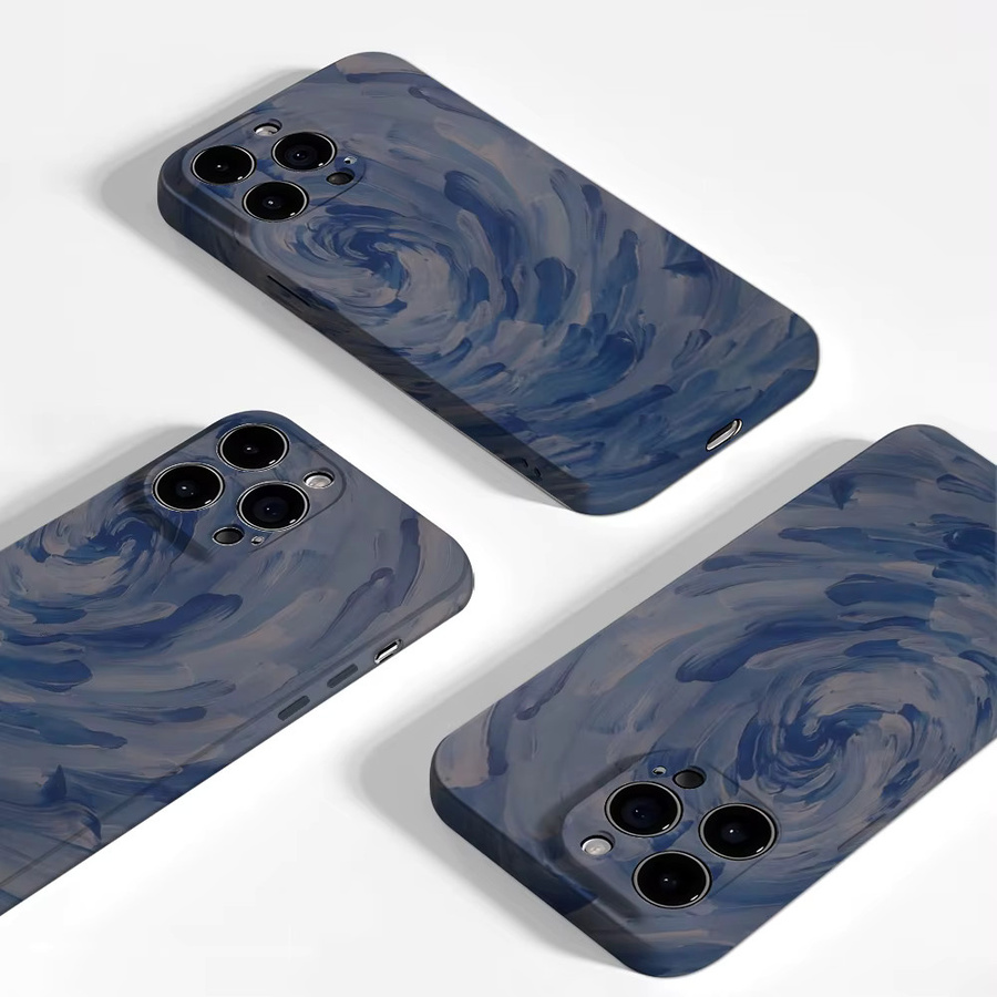 Potdemiel Blue Swirl robuste doppelschichtige Handyhülle mit Magnetfunktion für iPhone 17 16 15 14 13 Pro Max Plus - Bild 3