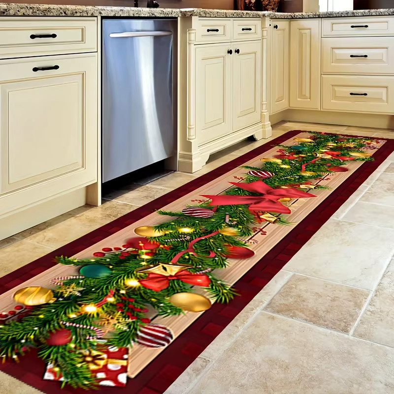 VIKAMA Weihnachtsteppich in Multicolour für Wohnzimmer, Schlafzimmer und Flur, B/T: 60 x 40 cm - Bild 6