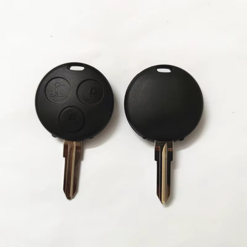 Wilongda Funkschlüssel mit 2 Infrarotlichtern und 3 Tasten in Schwarz für Mercedes Benz Smart Fortwo Forfour Roadster City Passion, 433 MHz mit AEC-Chip - Bild 2