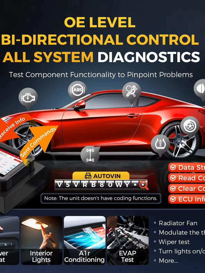 LAUNCH X431 IMMO Elite Schlüsselprogrammiergerät in Schwarz mit PROG3, ECU-Klon und 39 Spezialfunktionen für OE-Level-Diagnose und aktive Tests - Bild 7