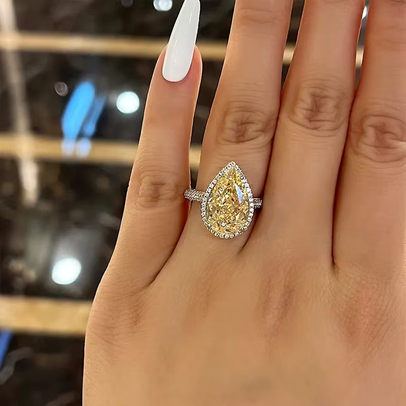 Huitan Ringe, Silber, Zirkonia, Damen, Hochzeit, Verlobung - Bild 2