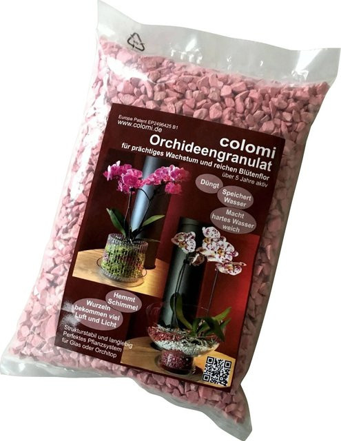 Colomi Orchideengranulat für Zimmerorchideen, Rosa, mineralisch - Bild 1