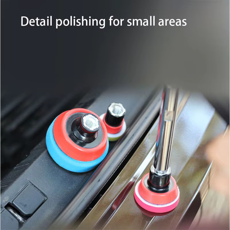 VIBRATITE 3-teiliges Drehverlängerungsachsen-Set mit 3-teiligem RO-Stützplatten-Set und M14-Gewinde für Winkelschleifer und Rotationspolierer zur Autodetailpolitur - Bild 4