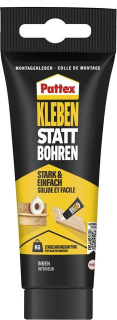 Pattex Montagekleber Kleben statt Bohren weiß 250 g Tube - Bild 1