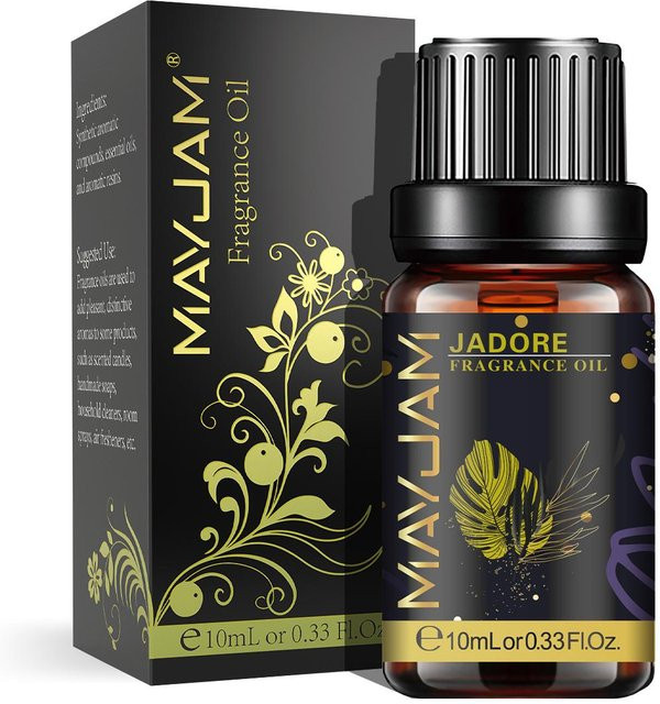 MAYJAM Ätherisches Öl Jadore für Aromatherapie und Hautpflege, 10 ml, bernsteinbraun - Bild 1