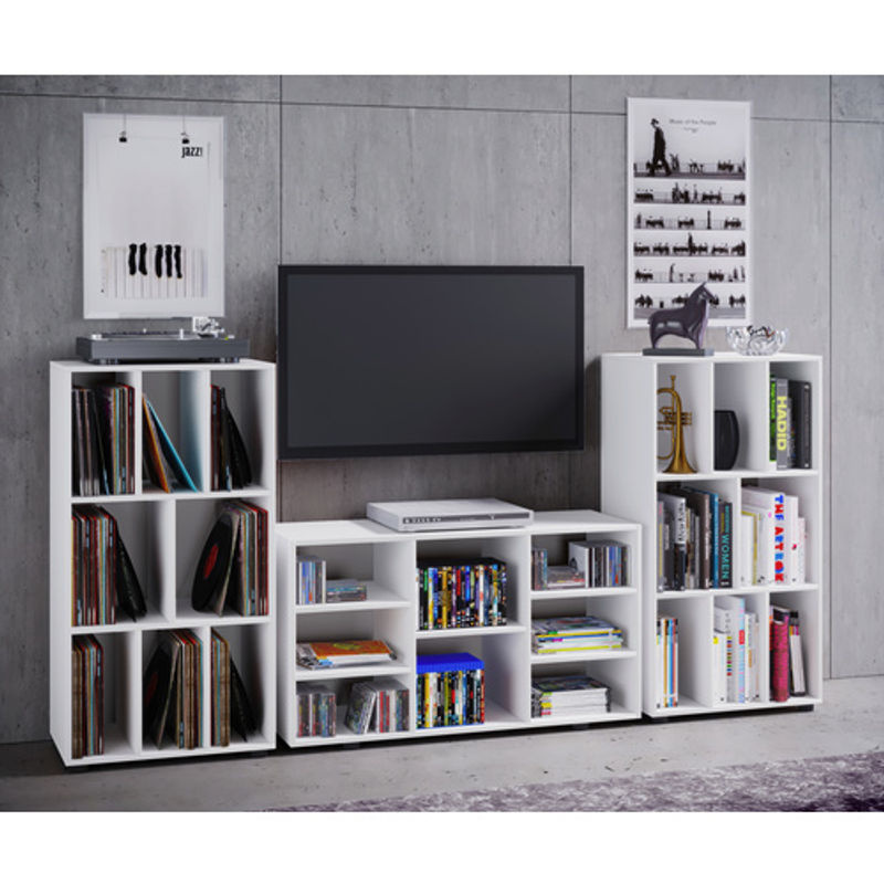 VCM Regal Wotino in Weiss mit Holzstruktur-Nachbildung, B/H/T: 40 x 114 x 60 cm - Bild 3