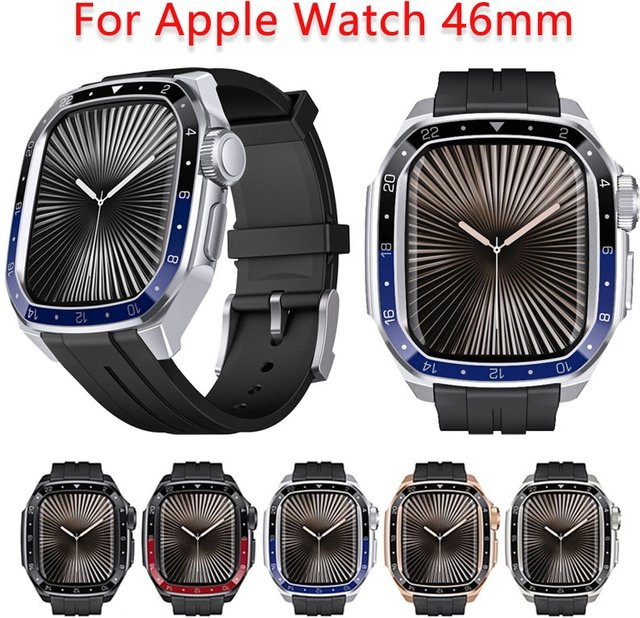 Apple Watch Armband, Silikon, black, Unisex, 46 mm - Bild 1