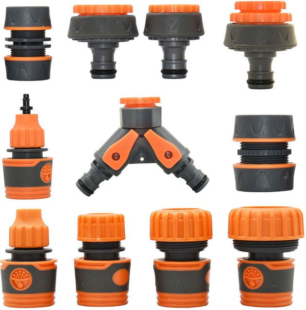 GHHWL Schlauch Schnellkupplung Nippel mit Waterstop für Gartenschläuche und Bewässerungspistolen, Durchmesser: 16mm und 20mm - Bild 1