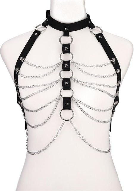YIRAN Körperkette, Schwarz, Metall, Damen - Bild 1