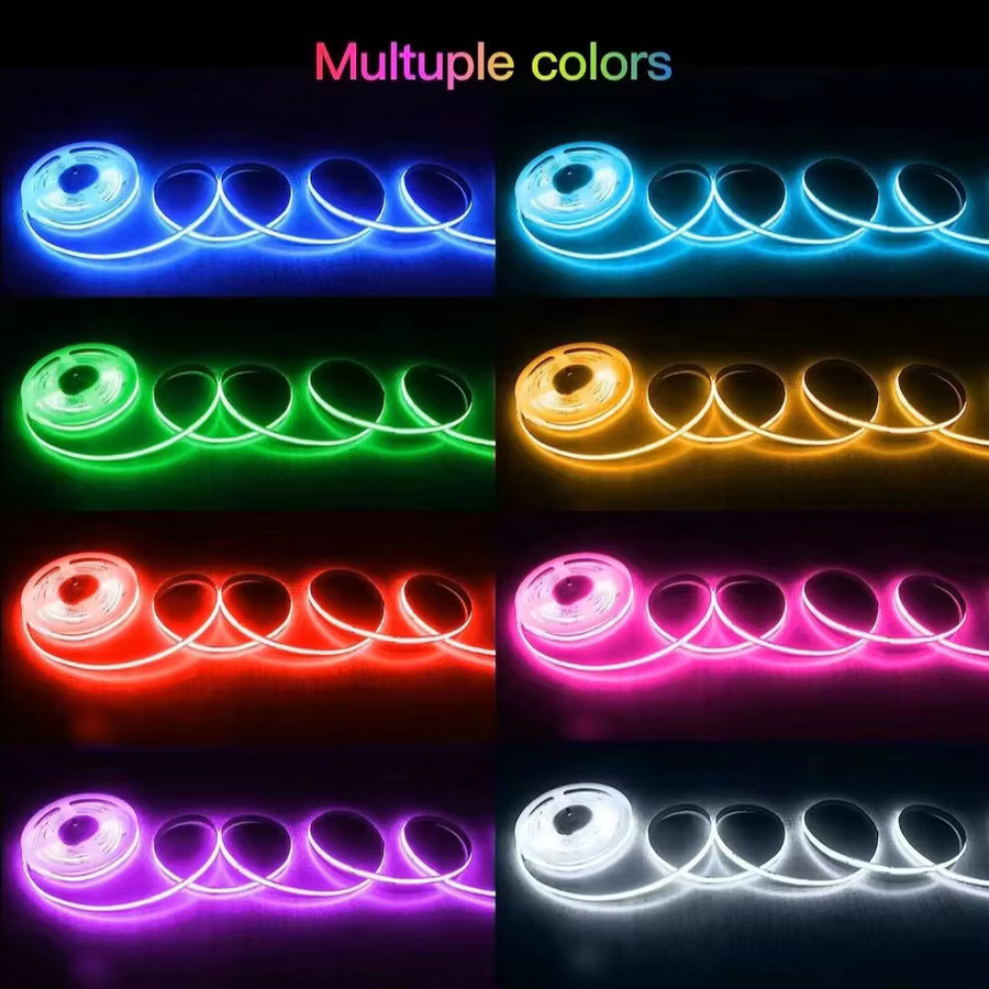 YSRSAI Zigbee 3.0 RGB COB LED-Streifen mit 840 LEDs/m, 24V flexibles LED-Lichtband für Tuya App, Alexa und Google Assistant, Multicolor - Bild 4