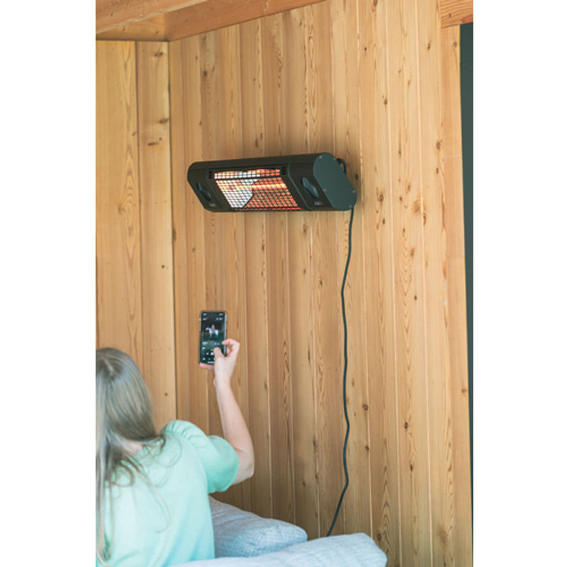 sunred Terrassenheizung Sund and Sound Ultra mit integriertem Bluetooth Lautsprecher, 2000 W, schwarz - Bild 3