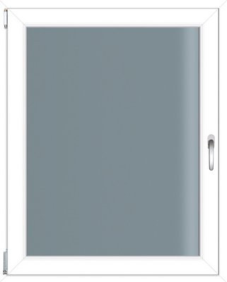 RORO Kunststoff-Fenster KOMFORT B70 in Weiss mit Klarglas, B: 60 cm, H: 100 cm - Bild 1
