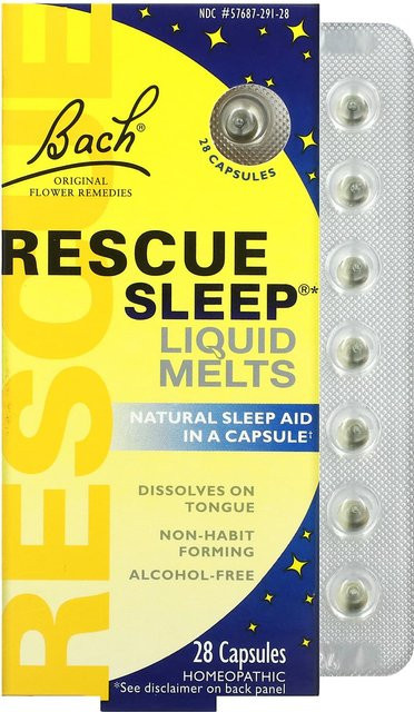 Bach Original-Blütenheilmittel Rescue Sleep Liquid Melts, 28 Kapseln - Bild 1