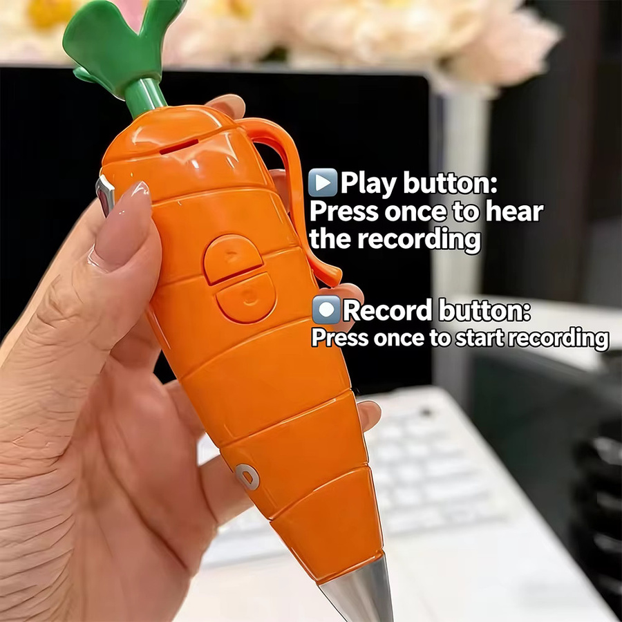 Disney Zootopia 2 Judy Hopps Karottenstift 2-in-1 Sprachstift mit 60 Sekunden Aufnahmefunktion in Orange - Bild 3
