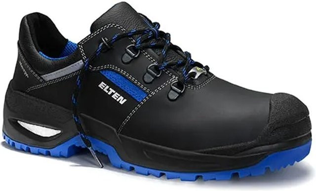 Elten Sicherheitshalbschuh Leonardo Xxsg S3 ESD aus Rindleder in Black-Blue, Größe 44 - Bild 1