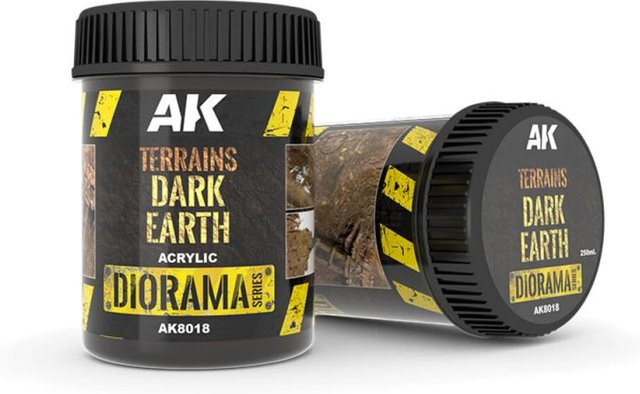 AK Interactive Terrains Dark Earth, Braun, 250ml - Bild 1