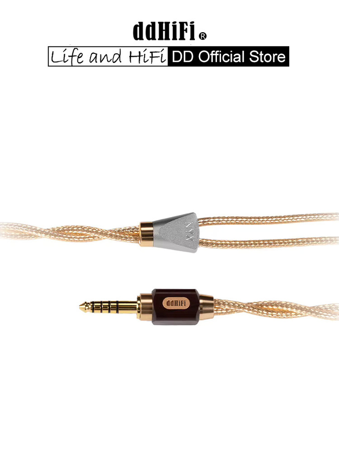 ddHiFi BC150G 4,4 mm symmetrisches Kopfhörer-Upgrade-Kabel aus silberfarbenem OCC-Kupfer - Bild 1