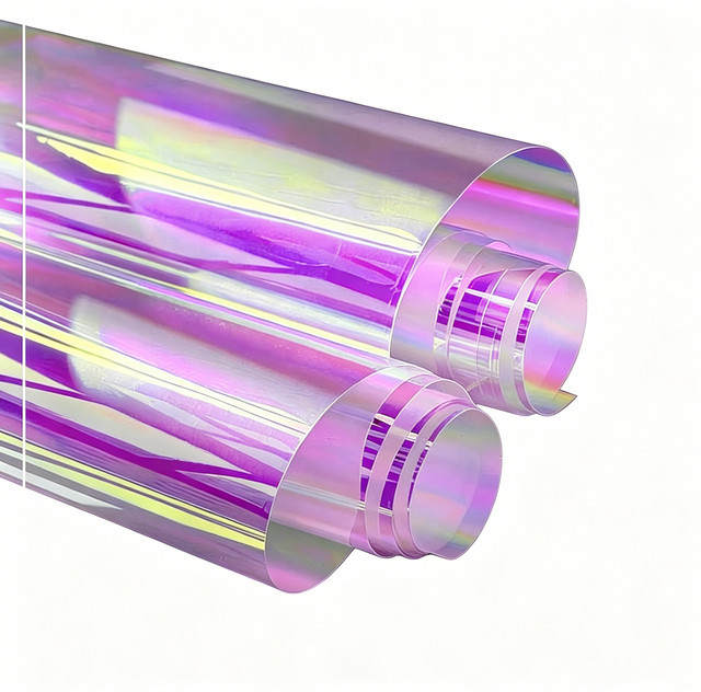 BUNPIG Regenbogen-Fensterfolie in Multicolour, statisch haftende holografische Glasfolie als Sichtschutz und UV-Schutz, abnehmbarer Dekorationsaufkleber für Zuhause und Büro - Bild 1