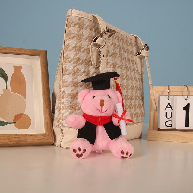 Graduierung Arzt Bär Anhänger Plüsch Spielzeug, 12cm, braun, ab 14 Jahre - Bild 1