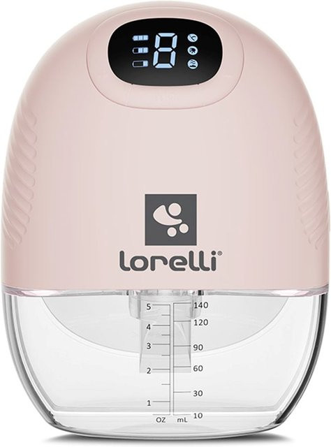 Lorelli elektrische Milchpumpe Alice in Pink mit 140ml Fassungsvermögen, 9 Stufen, 3 Modi und LED-Anzeige - Bild 1