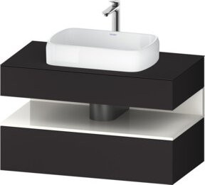 Duravit Waschtischunterschrank Qatego in Grau, B/T/H: 100 x 55 x 60 cm - Bild 1