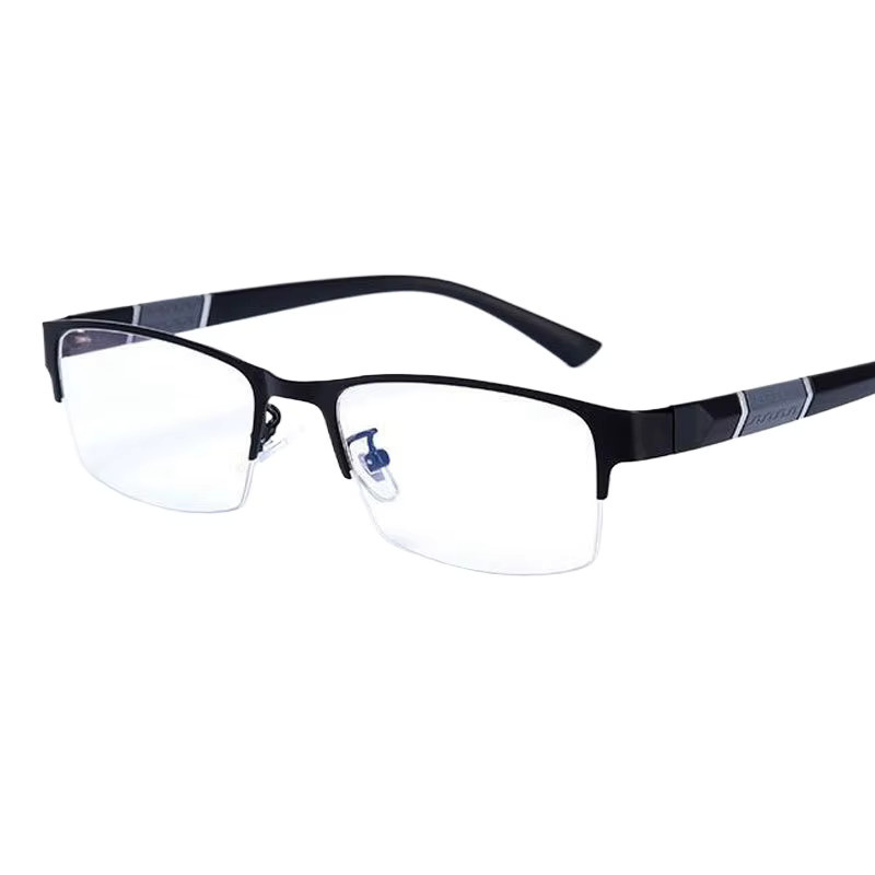 Samjune Myopie-Brille, Halbrand, rectangular, Metall, Unisex - Bild 3