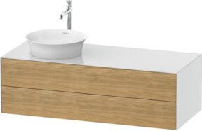 Duravit Waschtischunterschrank White Tulip in White, Breite: 130 cm, Tiefe: 55 cm, Höhe: 40,8 cm - Bild 1